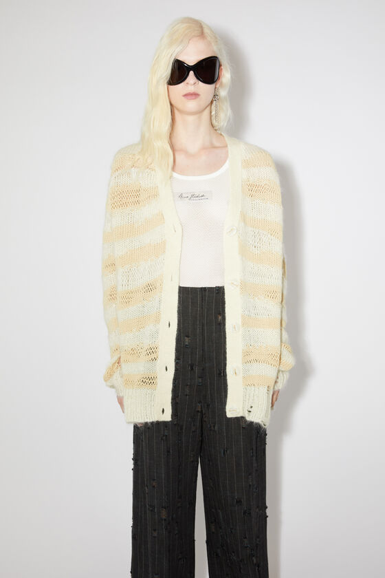 (image for) Smooth Distressed stripe cardigan